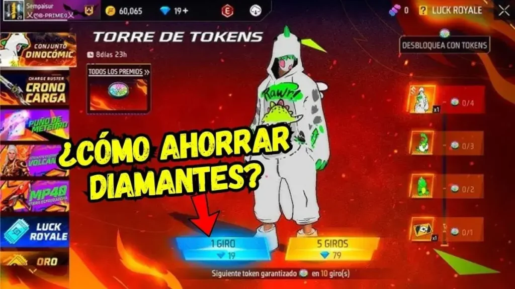 Cómo ahorrar diamantes aprovechando eventos Free Fire